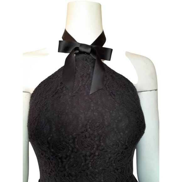 Womens Size Small Gothic Vamp Retro Lace Whimsigoth Strapless Formal Mini Dress - Picture 2 of 7